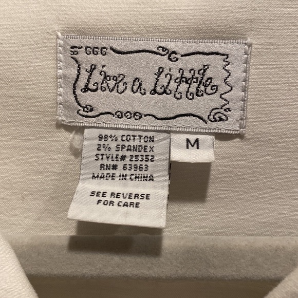 White cotton light jacket/blazer sz medium. Excellent condition - Picture 6 of 7